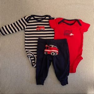 Carter’s 3 Month Firefighter Onesie Set